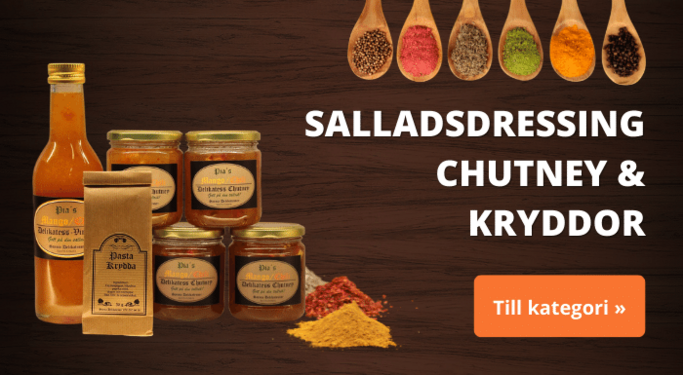 salladsdressing chutney kryddor