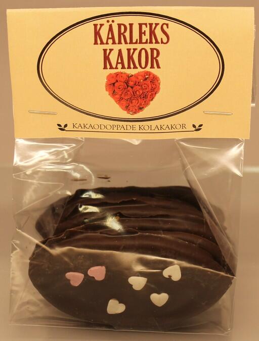 Kakaodoppade Kolakakor med Hjärtligt strössel 6 pack