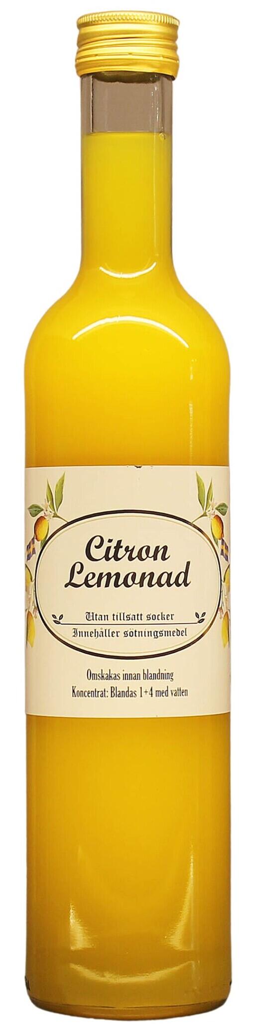 Citron-lemonad sockerfri från Saema Delikatesser.